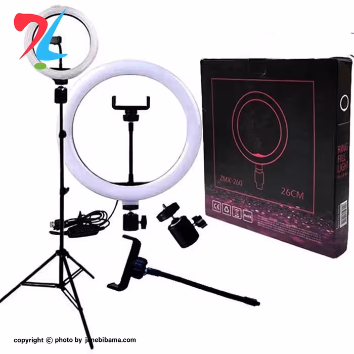 رینگ لایت پایه دار Ring Fill Light ZMX-260 10