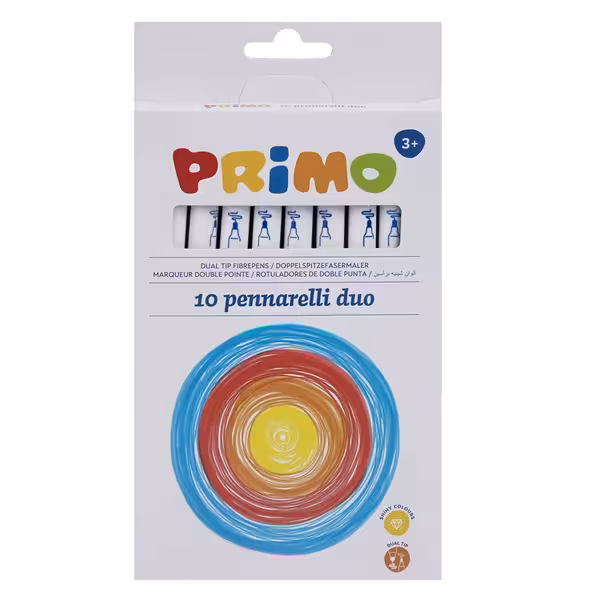 ماژیک رنگ آمیزی دوسر 10 رنگ پریمو کد 610PENDP10