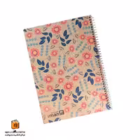دفتر خط دار کرافت 60 برگ طرح گل ایمان (iman)
