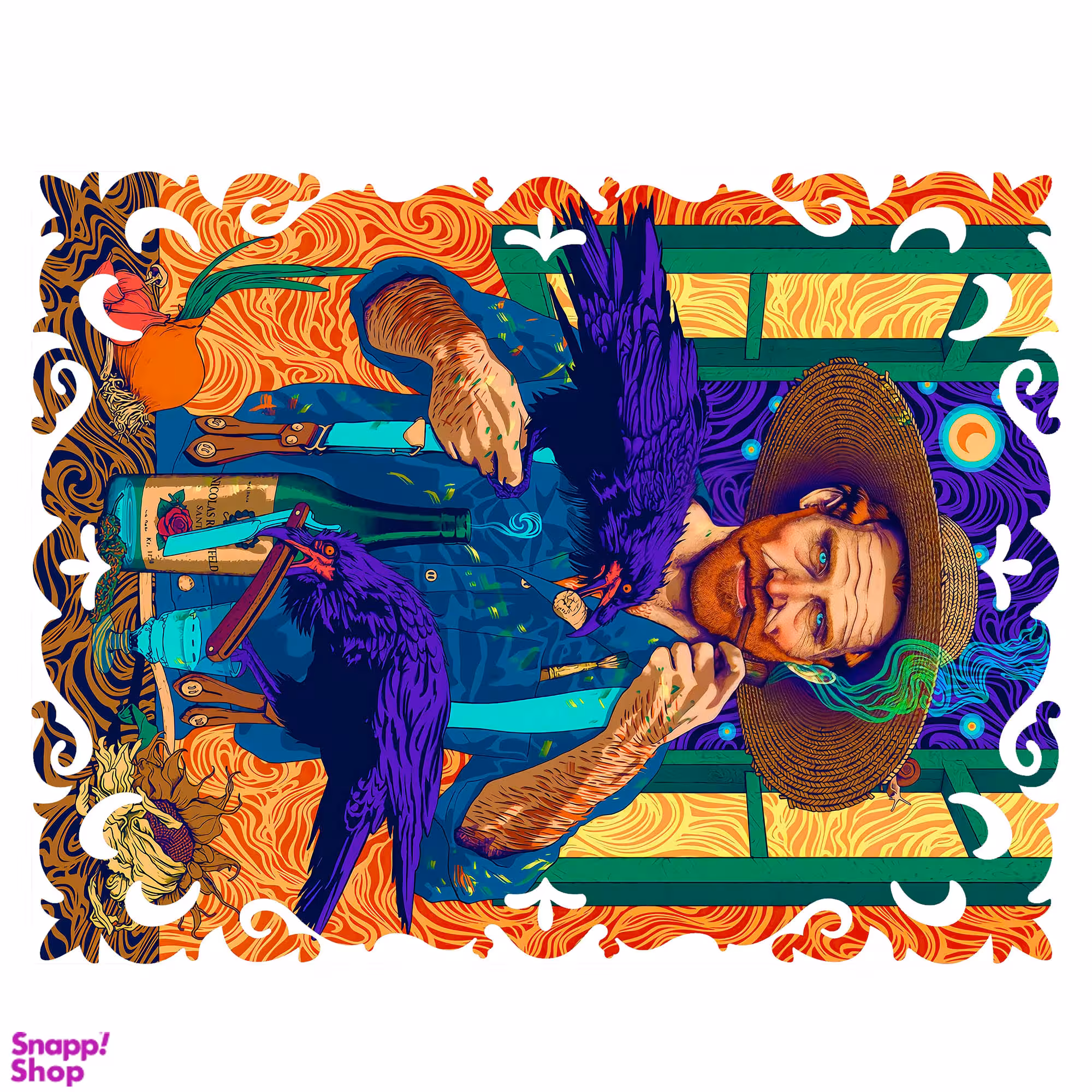 پازل 166 تکه گلکسی طرح چهره ونگوگ کد 106