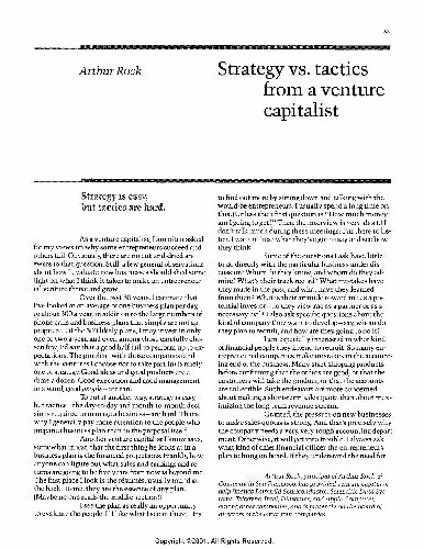 خرید و دانلود نسخه کامل کتاب Entrepreneurship - 6 strategy vs tactics from a venture capitalist