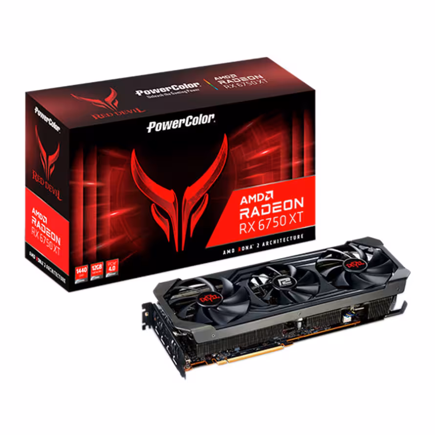 کارت گرافیک پاور کالر Red Devil Radeon RX 6750 XT 12GB