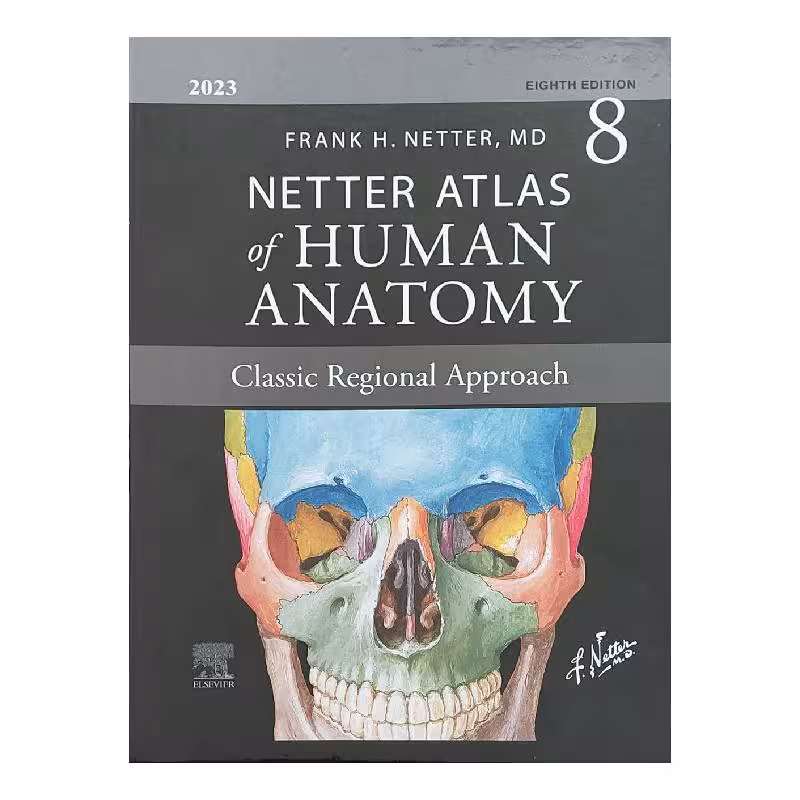 کتاب 2023 Atlas of Human Anatomy Netter 8th Edition (گلاسه) (وزیری) اطلس نتر