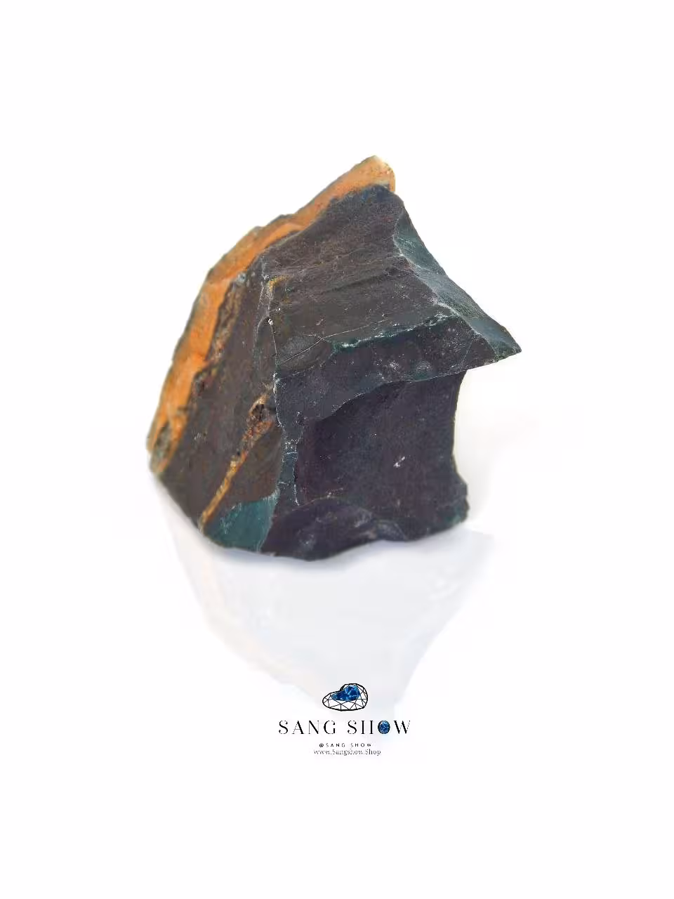 سنگ خون ( هلیوتراپ ) نمونه اصل و معدنی و بینظیر S629