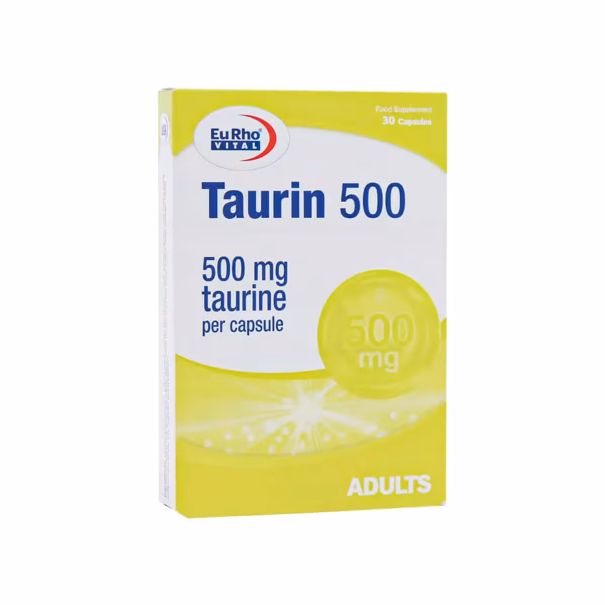 کپسول تائورین 500 میلی گرم یوروویتال 30 عدد