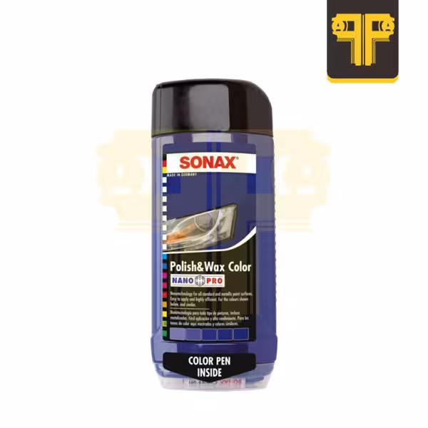 پولیش و واکس رنگی آبی سوناکس مدل Polish & Wax Color