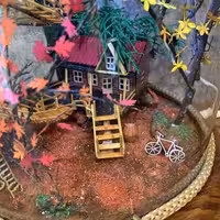 حباب کادویی کلبه سه طبقه پاییز