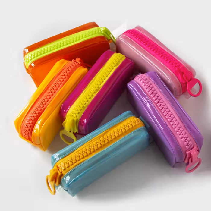 جامدادی زیپ بزرگ مات