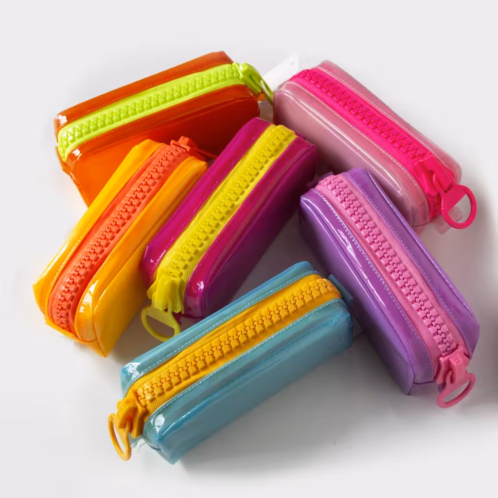 جامدادی زیپ بزرگ مات