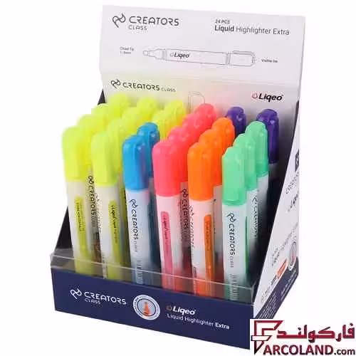 ماژیک هایلایتر مایع اکسترا کریتورز کلاس Creators Class H-2127A بسته 24 عددی