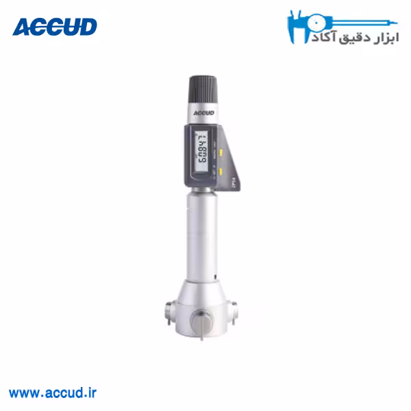 میکرومتر دیجیتال داخل سه فک 70-50 دقت 0.001 میلیمتر Accud (اکیود اتریش) مدل 364-003-01