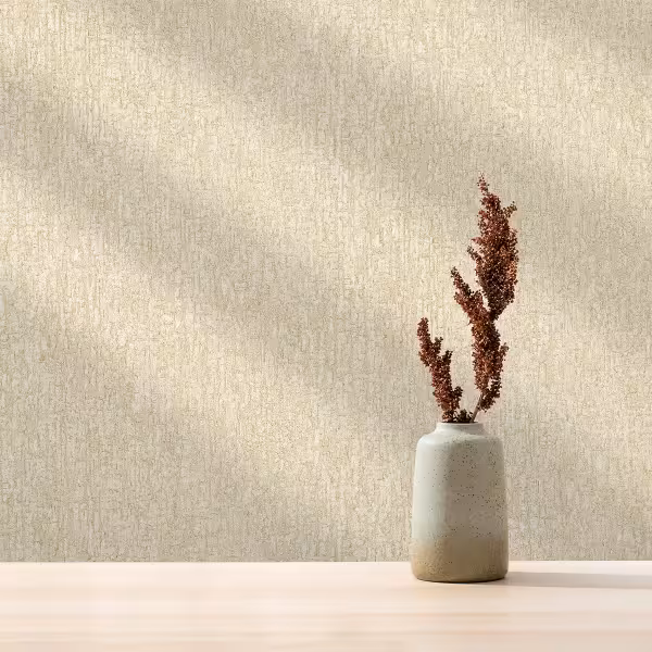 کاغذ دیواری کربن دو طرح بافت کرم / طلایی کد 10202