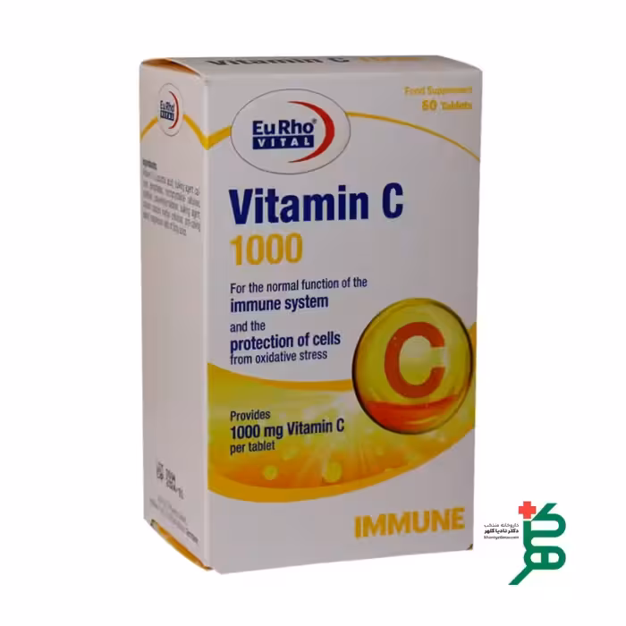 قرص ویتامین سی 1000 میلی گرم یوروویتال 60 عدد
