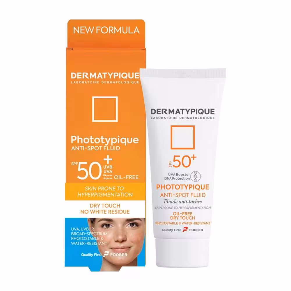 فلوئید ضدآفتاب روشن کننده SPF 50 فتوتیپیک درماتیپیک 40 میلی لیتری