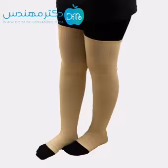 جوراب واریس کفی دار بالای زانو سماطب 7016