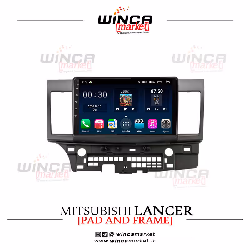 مانیتور اندروید میتسوبیشی لنسر Lancer برند وینکا WINCA سری S500 پلاس مدل H855