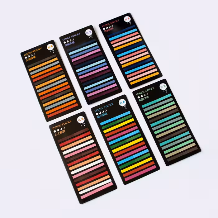 هایلایتر کاغذی بسته ای رنگی شفاف