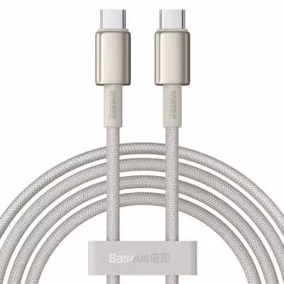 کابل تبدیل USB-C بیسوس مدل Tungsten Gold (100W)به طول 2 متر