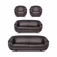 ست مبل اداری هفت‌نفره آرام گستر مدل سیلیا