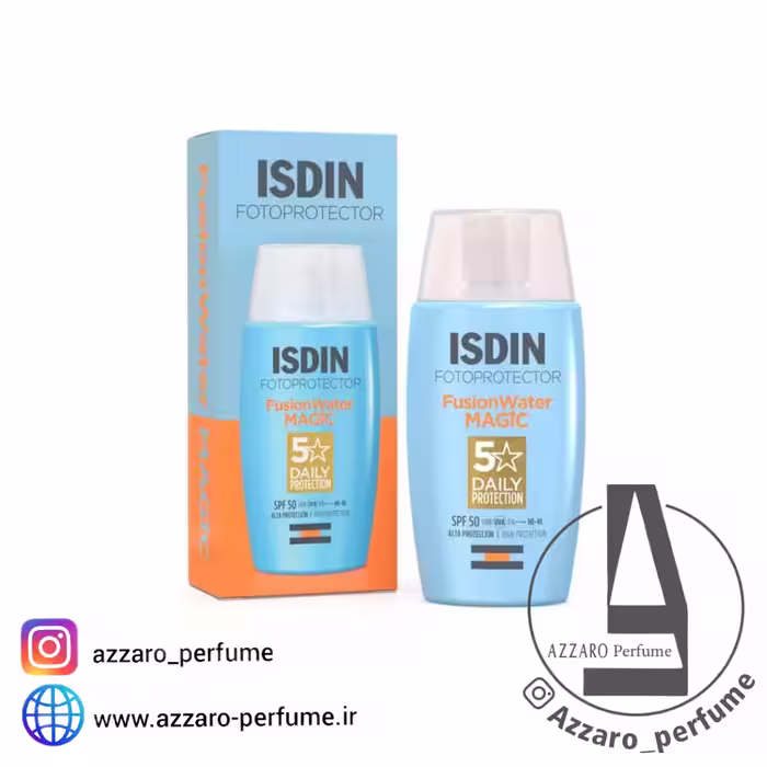 ضد آفتاب فوق العاده سبک فیوژن واتر مجیک ایزدین با SPF 50 حجم 50 میل