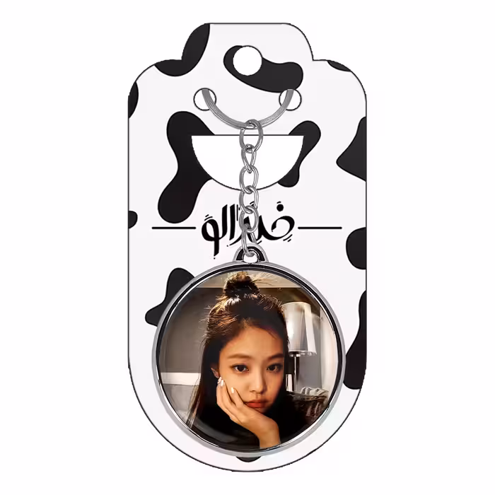 جاکلیدی خندالو طرح جنی بلک پینک مدل دوطرفه کد 1410814107