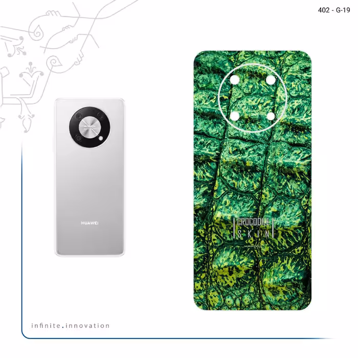 برچسب پوششی ماهوت مدل Crocodile Skin مناسب برای گوشی موبایل هوآوی Nova Y90