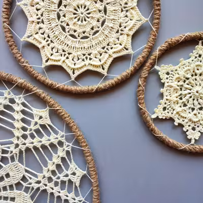 دیوارکوب بافتنی مدل دریم کچر کد R02 مجموعه 3 عددی