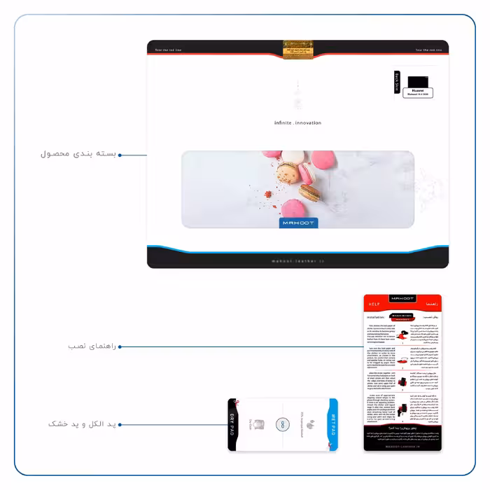 برچسب پوششی ماهوت مدل Macaron cookie مناسب برای تبلت هوآوی Matepad 10.4 2020 BAH3-L09