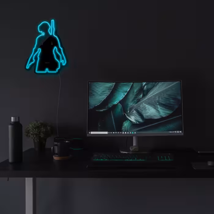 چراغ دیواری نئون دیزاین طرح Pubg-BL_TBL