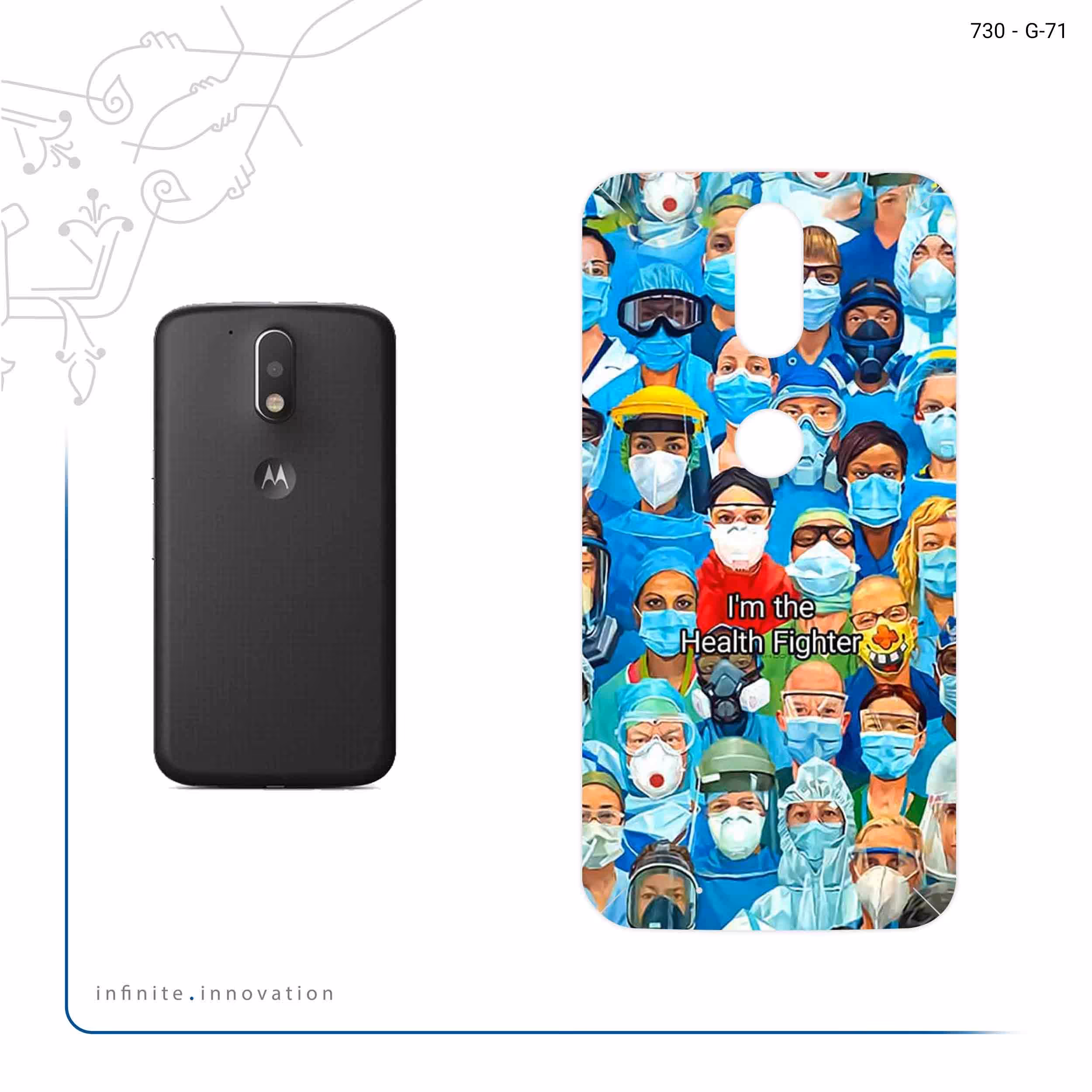 برچسب پوششی ماهوت مدل Nurse مناسب برای گوشی موبایل موتورولا Moto G4