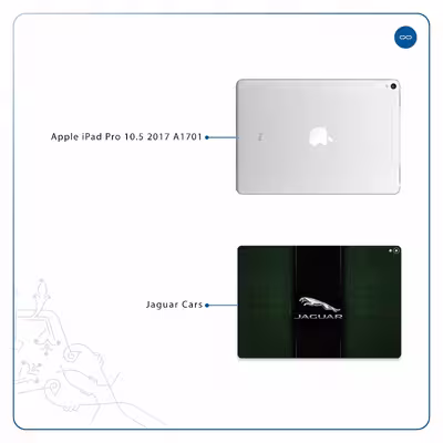 برچسب پوششی ماهوت مدل Jaguar Cars مناسب برای تبلت اپل iPad Pro 10.5 2017 A1701