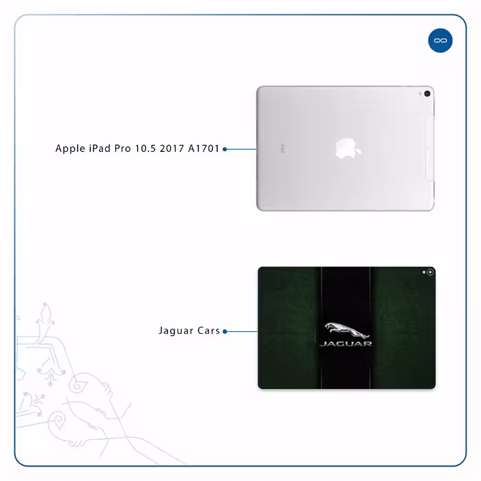 برچسب پوششی ماهوت مدل Jaguar Cars مناسب برای تبلت اپل iPad Pro 10.5 2017 A1701