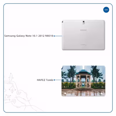 برچسب پوششی ماهوت مدل HAFEZ-Tomb مناسب برای تبلت سامسونگ Galaxy Note 10.1 2012 N8010
