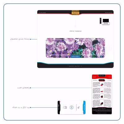 برچسب پوششی ماهوت مدل Purple-Flower مناسب برای تبلت مایکروسافت Surface Pro 3 2014
