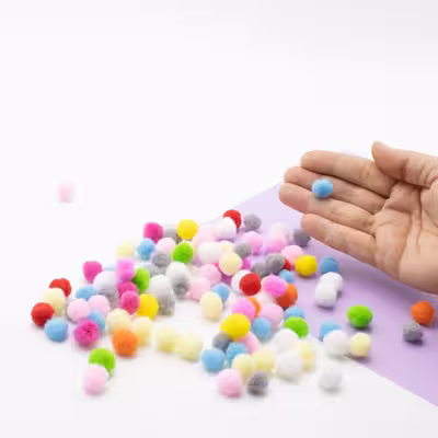 توپک پوم پوم مدل 489 بسته 50 عددی