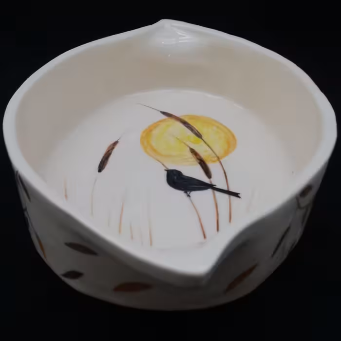 شکلات خوری سرامیکی هیوا طرح بته جقه مدل چکاوک کد 11025703