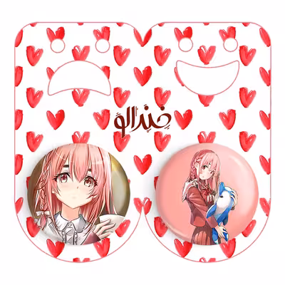 پیکسل خندالو مدل ساکوراساوا انیمه کانوجواوکاری کد 1817218171 مجموعه 2 عددی