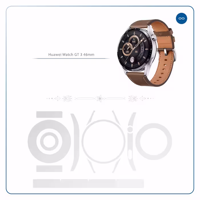 برچسب ماهوت طرح Matte-White مناسب برای ساعت هوشمند هوآوی Watch GT 3 46mm