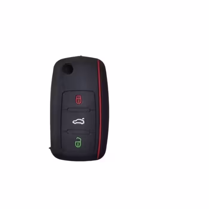 کاور سوئیچ خودرو مدل سه کلید سیلیکونی مناسب برای پژو پارس