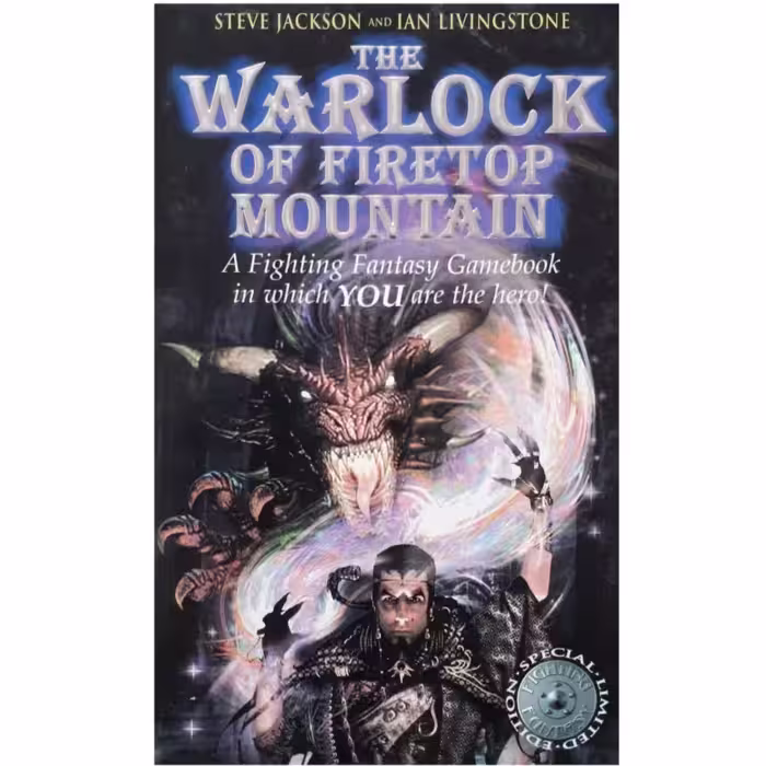 كتاب The Warlock of Firetop Mountain اثر Steve Jackson انتشارات Gardners 