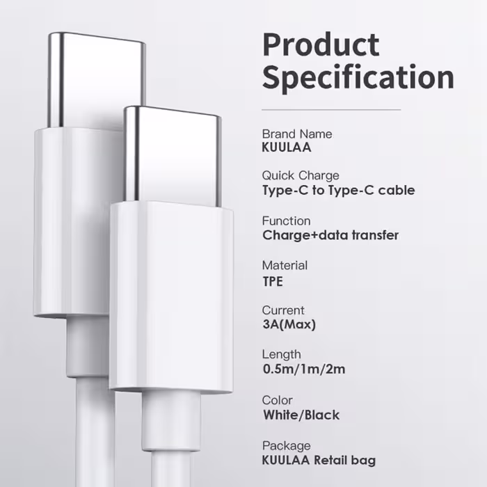کابل تبدیل USB-C مدل O204 طول 1 متر