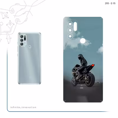 برچسب پوششی ماهوت مدل Motorcycling مناسب برای گوشی موبایل موتورولا Moto G60S