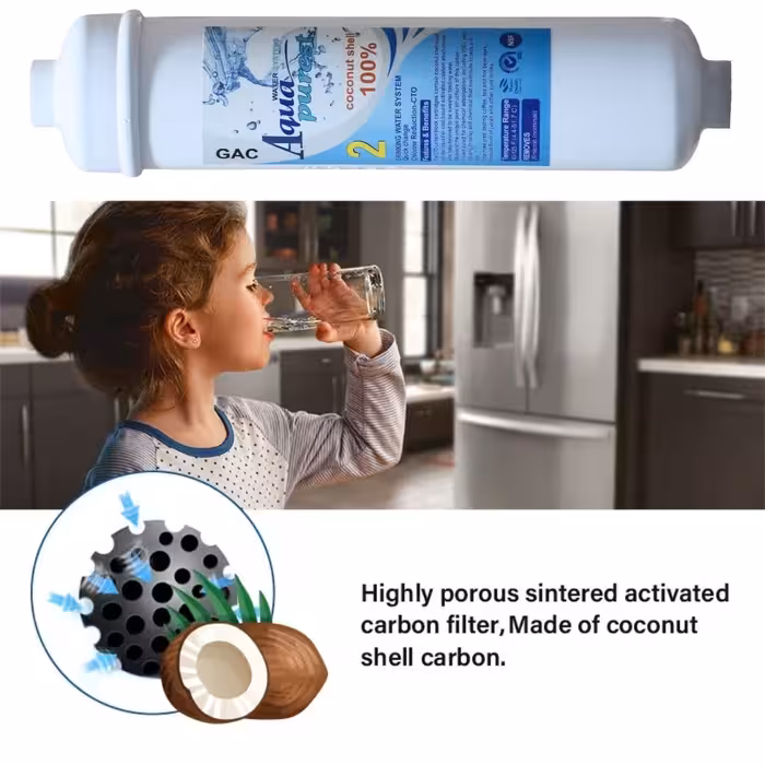 فیلتر تصفیه آب یخچال و فریزر آکوا پیورست مدل GAC 200 مجموعه 2 عددی