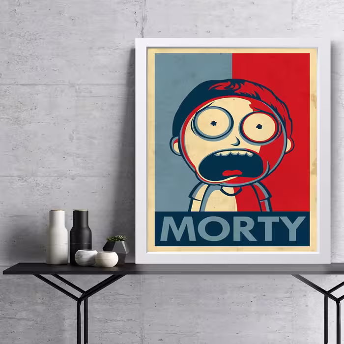 تابلو مدل دکوراتیو ریک اند مورتی Rick and morthy کدG10-10