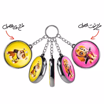 جاکلیدی خندالو طرح رابل سگ های نگهبان مدل دوطرفه کد 31343135