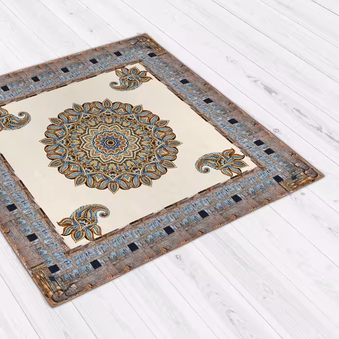 رومیزی طرح بته جقه سنتی کد 9985