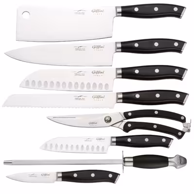 سرویس چاقو آشپزخانه 9 پارچه جی فی نی مدل G-A-01