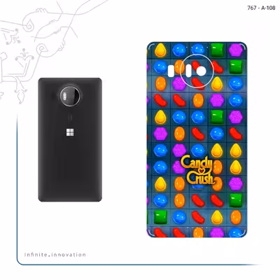 برچسب پوششی ماهوت مدل Candy Crush Game Series مناسب برای گوشی موبایل مایکروسافت Lumia 950 XL