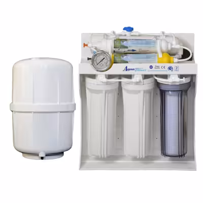 دستگاه تصفیه کننده آب آکوا پیورست مدل REVERSE OSMOSIS- S600 به همراه فیلتر تصفیه آب مجموعه 6 عددی