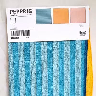 دستمال آشپزخانه ایکیا مدل PEPPRIG بسته 3 عددی